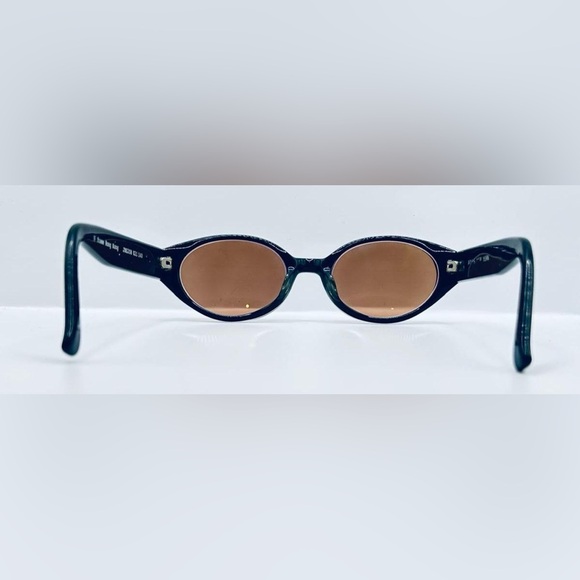 Vintage Jones New York JNS208 Blue Gray Oval Sunglasses Frames Only - Picture 6 of 8